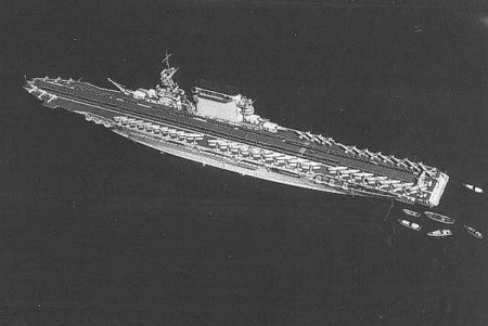 USS LEXINGTON CV-2 u San Diega, Kalifornie, 8. října 1936. Foto: Paul Rebold.